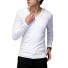 Pánské tričko s dlouhým rukávem J2203 bílá