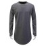 Pánské tričko s dlouhým rukávem T2390 tmavě šedá