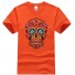 Pánske tričko s lebkou T2056 oranžová