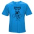 Pánske tričko s potlačou - Mops s činkou J975 modrá