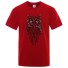 Pánské tričko se sovou T2164 červená