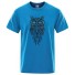 Pánské tričko se sovou T2164 modrá
