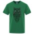Pánské tričko se sovou T2164 zelená