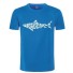 Pánské tričko se žralokem T2377 modrá