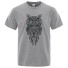 Pánske tričko so sovou T2164 sivá