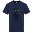 Pánske tričko so sovou T2164 tmavo modrá