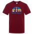 Pánske tričko T2055 vínová