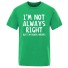 Pánské tričko T2178 zelená