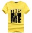 Pánské tričko THIS IS ME J2946 žlutá