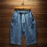 Pánské tříčtvrteční kalhoty F1540 modrá