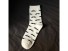 Pánske vtipné ponožky s fúzy biela