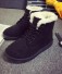 Pánske zimné topánky s kožúškom J2685 čierna