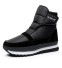 Pánske zimné vysoké topánky na suchý zips J1548 čierna