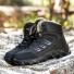Pánské zimní kotníkové boty s kožíškem J1543 černá