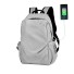 Pánský batoh s USB E973 světle šedá