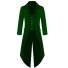 Pánsky dlhý kabát Frak J2689 zelená