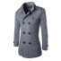 Pánský elegantní kabát J1553 šedá