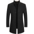 Pánsky kabát F1073 čierna