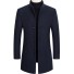 Pánský kabát F1073 tmavě modrá