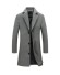 Pánsky kabát J3168 svetlo sivá