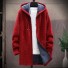 Pánský kabát na zip červená