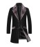 Pánský kabát s kožíškem J2218 černá