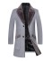 Pánský kabát s kožíškem J2218 šedá
