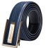 Pánský kožený pásek L362 tmavě modrá