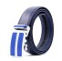 Pánský kožený pásek L385 tmavě modrá