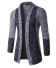 Pánský luxusní kabát J2220 světle šedá