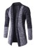 Pánský luxusní kabát J2220 tmavě šedá