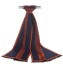 Pánsky luxusný šál so vzorom J1435 modro-oranžová