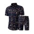 Pánský módní set - Košile a kraťasy J3370 1