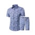 Pánský módní set - Košile a kraťasy J3370 7