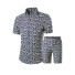 Pánský módní set - Košile a kraťasy J3370 4