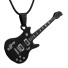 Pánsky náhrdelník s gitarou čierna
