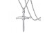 Pánský náhrdelník s křížem D112 stříbrná
