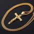 Pánský náhrdelník s křížem zlatá
