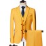 Pánský oblek F376 žlutá