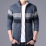 Pánsky sveter na zips A1861 modrá