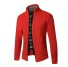 Pánsky sveter na zips F184 červená