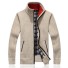 Pánsky sveter na zips S62 béžová