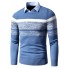 Pánsky sveter s golierom F199 modrá