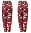 Pantaloni de camuflaj de damă J2825 burgundy