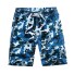 Pantaloni scurți de camuflaj de plajă pentru băieți J1942 albastru