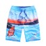 Pantaloni scurți de plajă pentru băieți cu imprimeu ocean J1326 albastru deschis