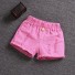 Pantaloni scurți din bumbac pentru fete J882 roz