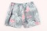 Pantaloni scurți pentru fete cu imprimeu flamingo J2490 gri