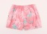 Pantaloni scurți pentru fete cu imprimeu flamingo J2490 roz