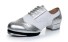 Pantofi de dans argintiu-alb